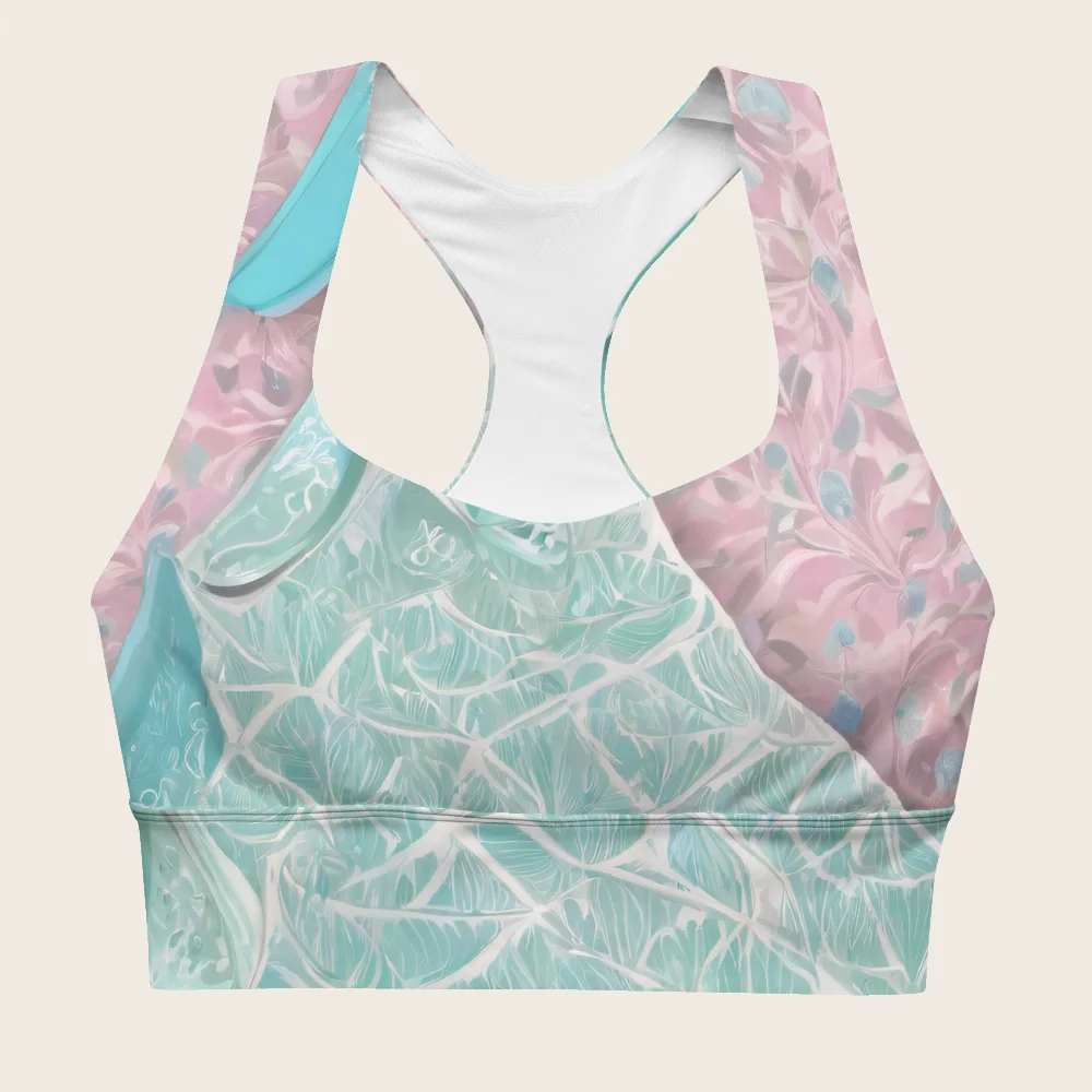 Longline Sports Bra on model