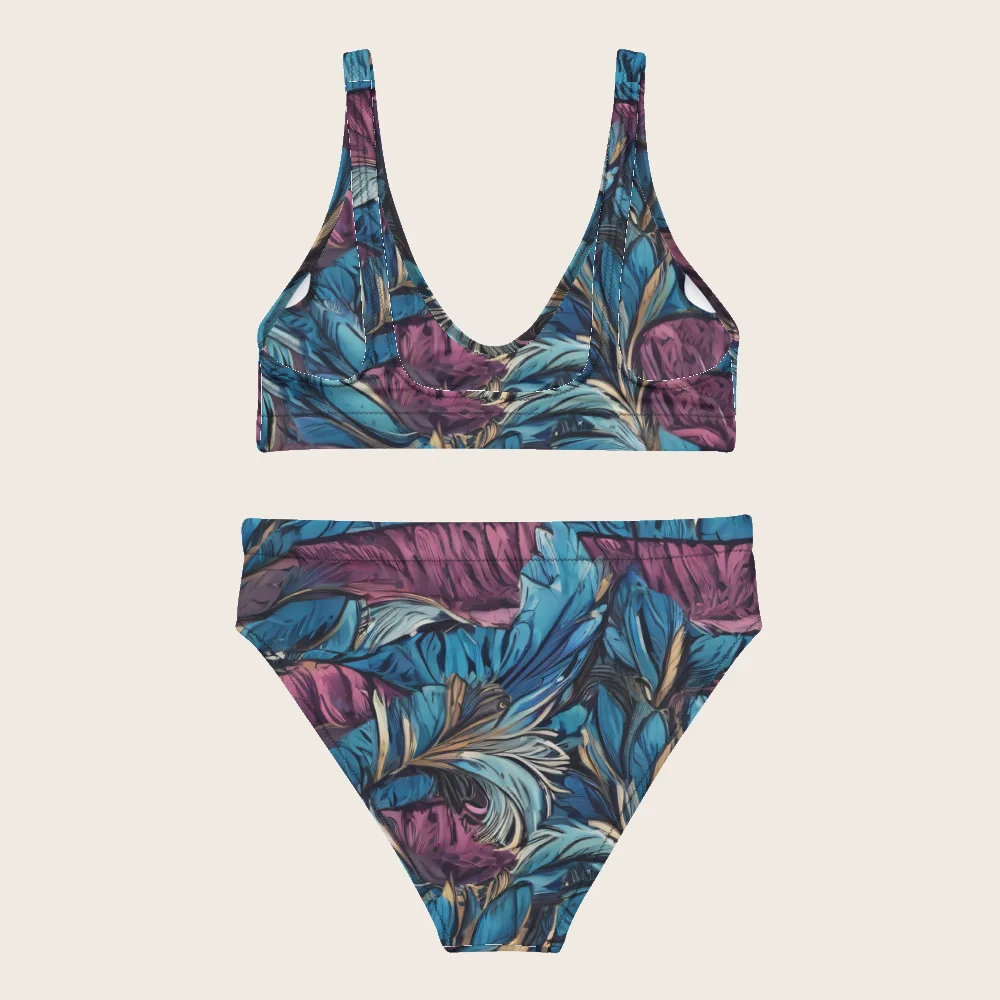 High-Waisted Bikini on model