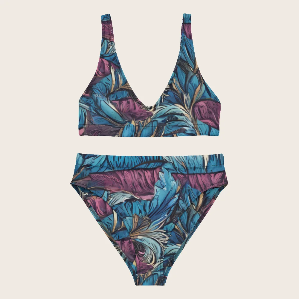 High-Waisted Bikini on model