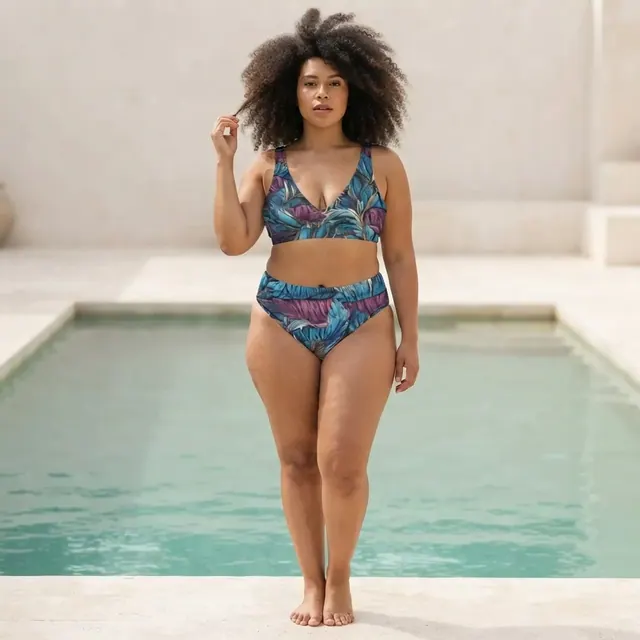 High-Waisted Bikini, one-of-one design CBA5803F