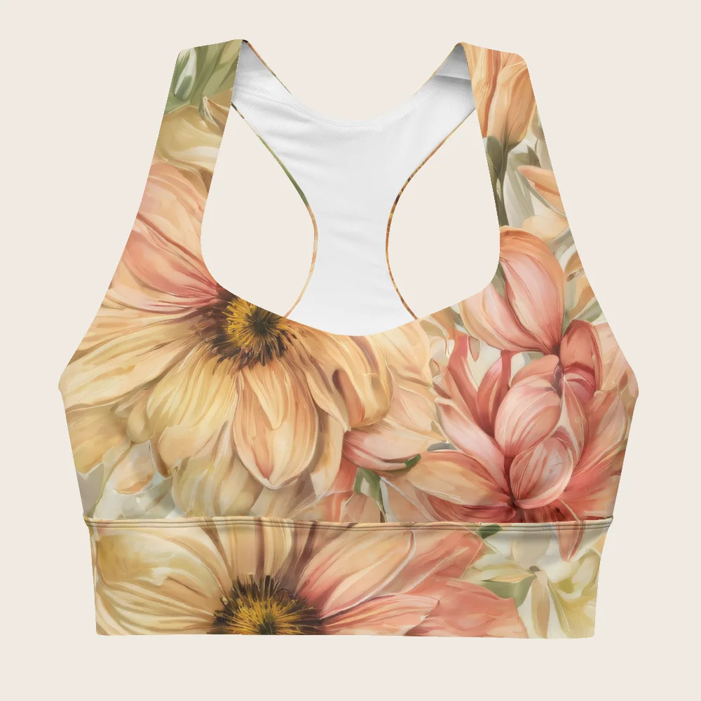 Longline Sports Bra on model