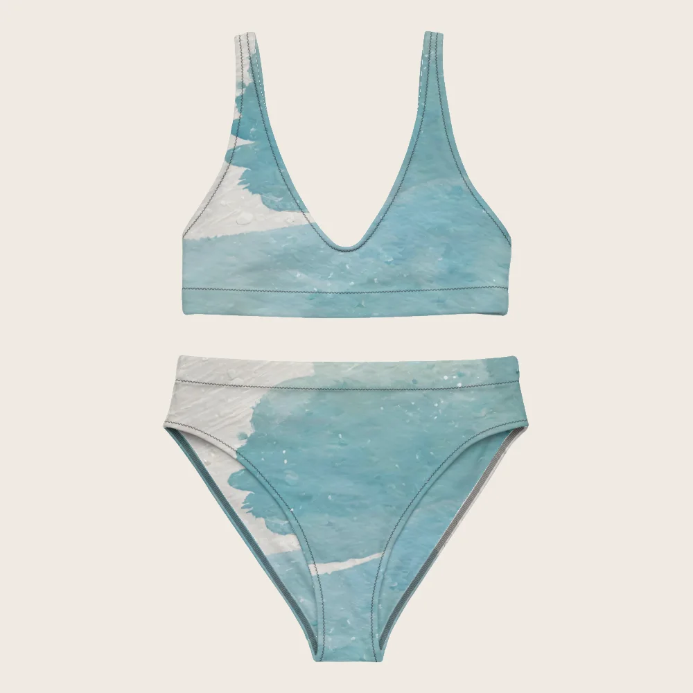 High-Waisted Bikini on model