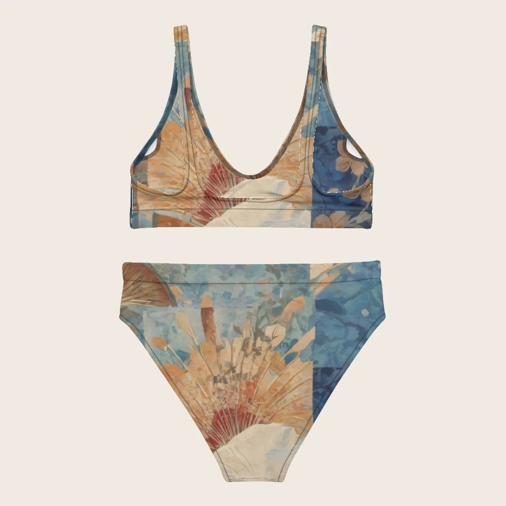 High-Waisted Bikini on model