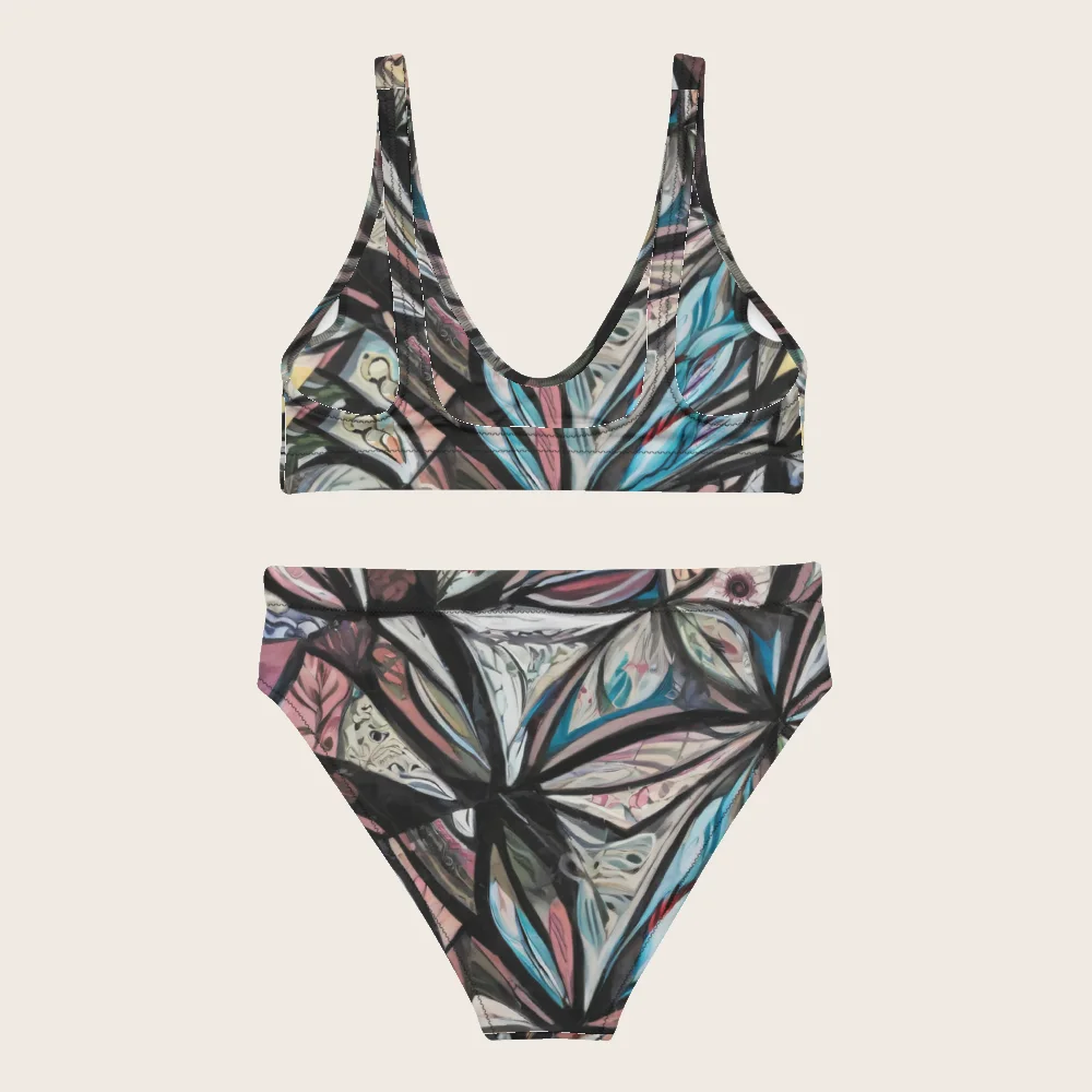 High-Waisted Bikini on model