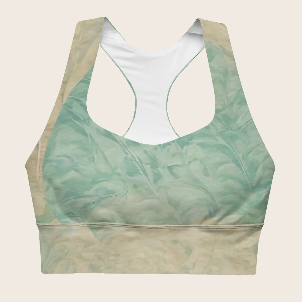 Longline Sports Bra on model