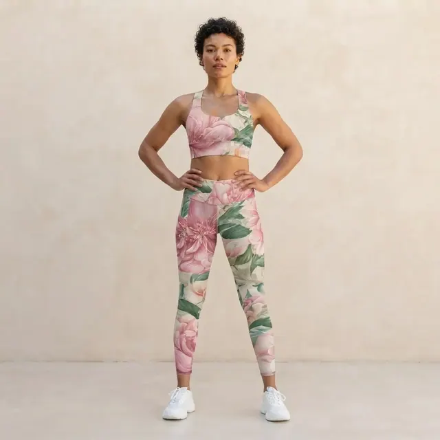 Longline Sports Bra, one-of-one design 605683AF