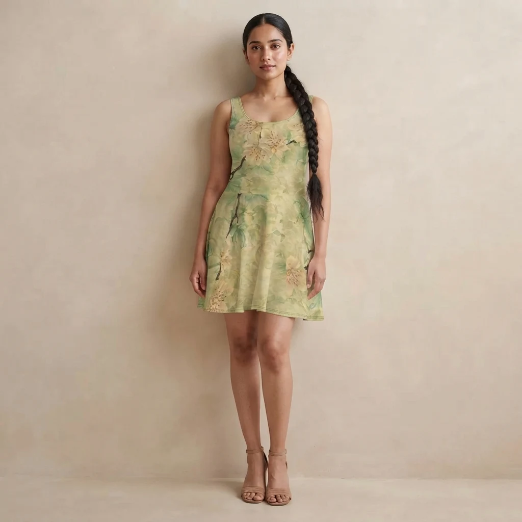 Skater Dress on model