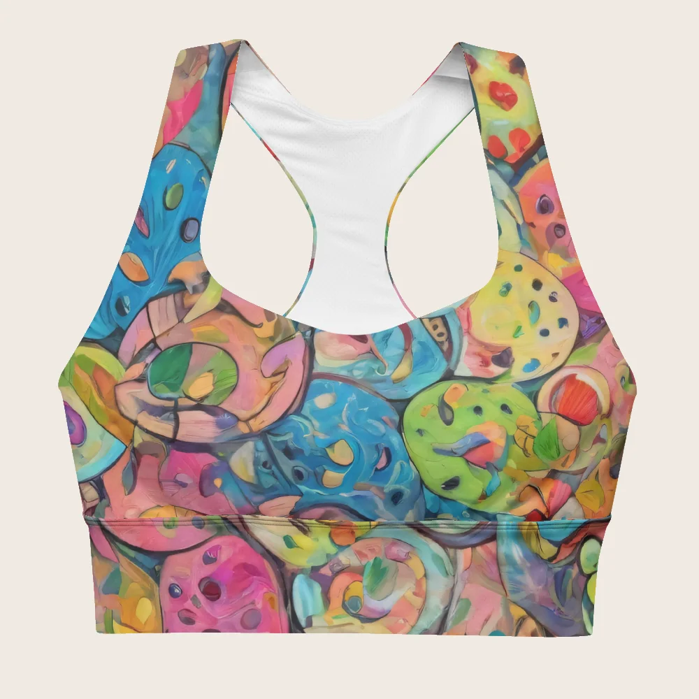 Longline Sports Bra on model
