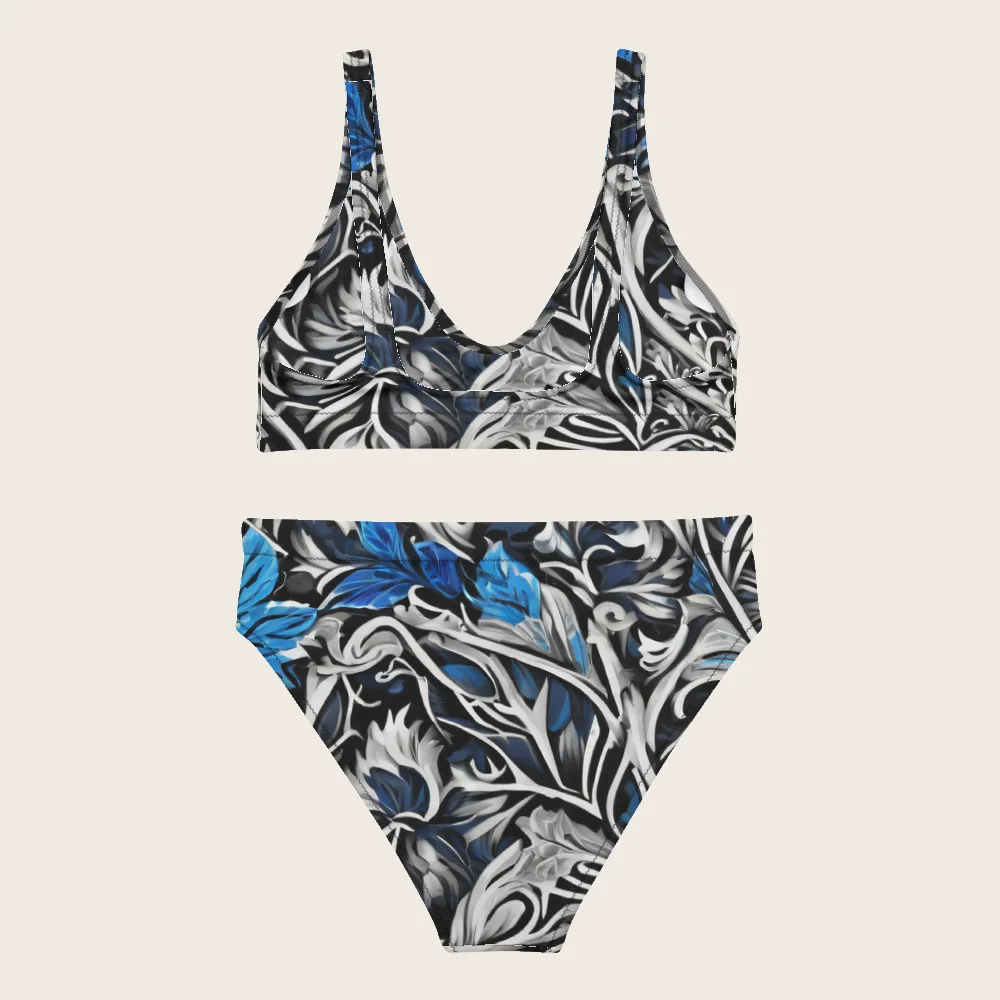 High-Waisted Bikini on model