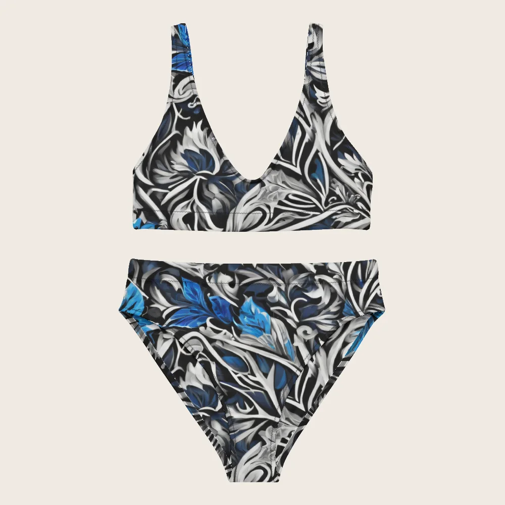 High-Waisted Bikini on model
