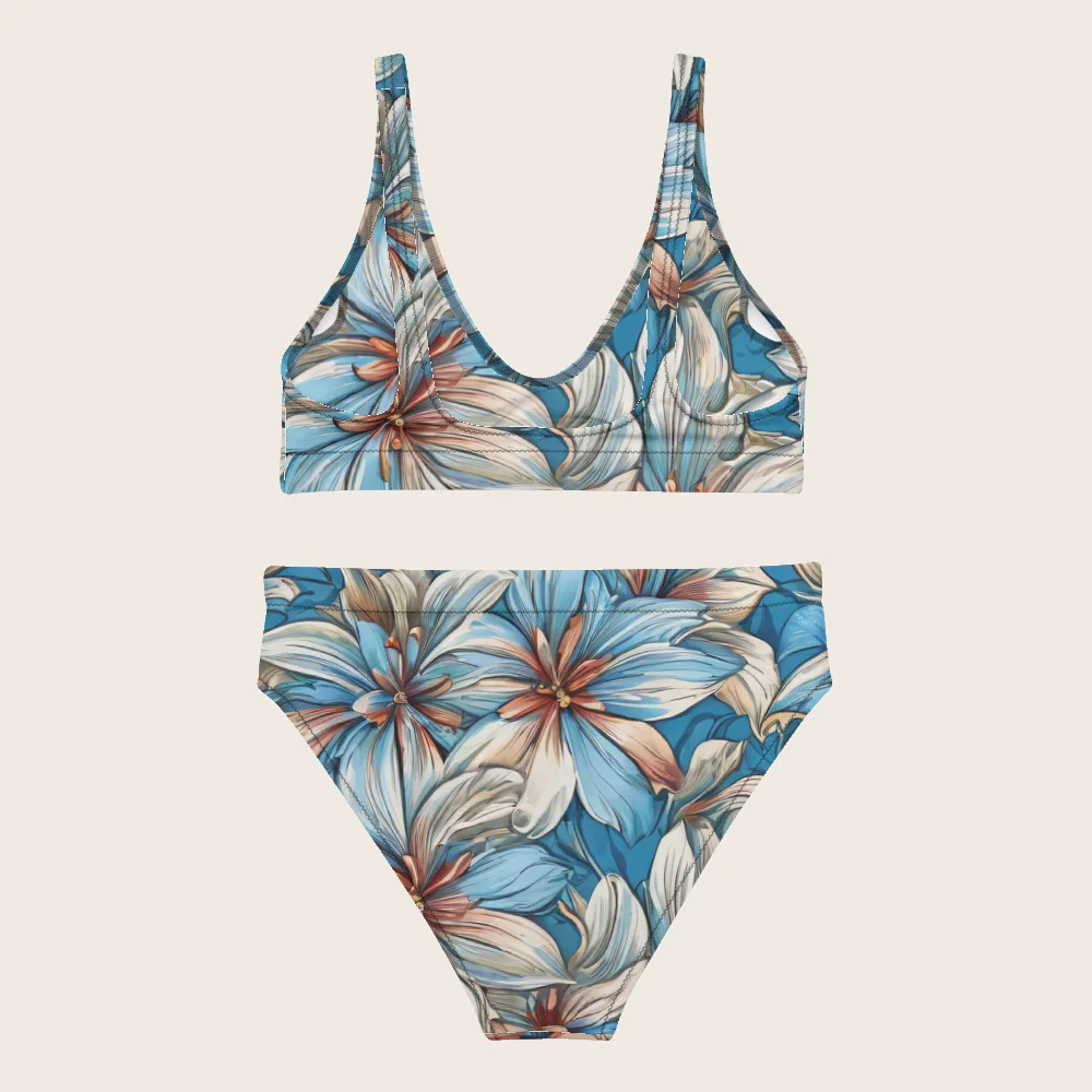 High-Waisted Bikini on model