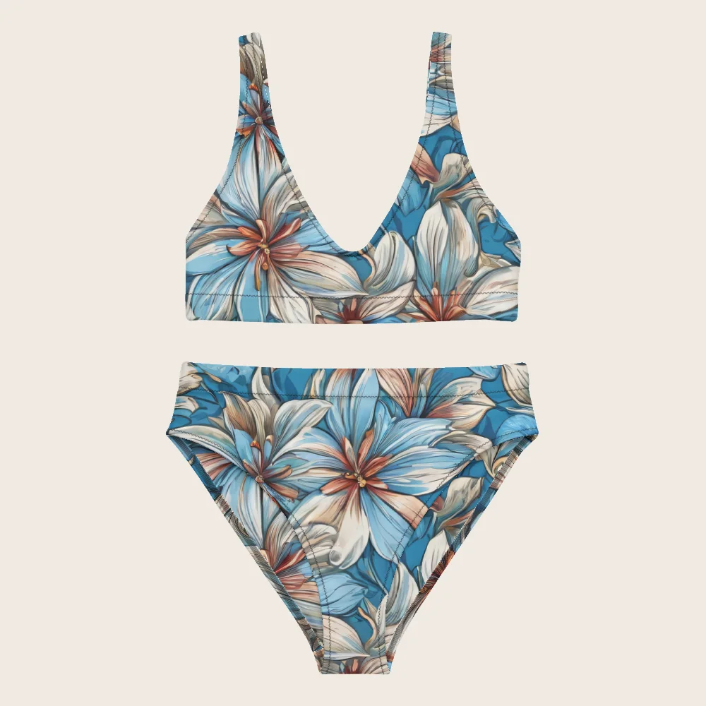 High-Waisted Bikini on model