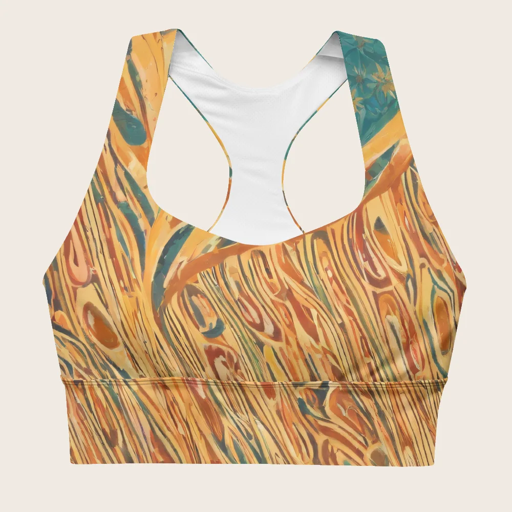 Longline Sports Bra on model