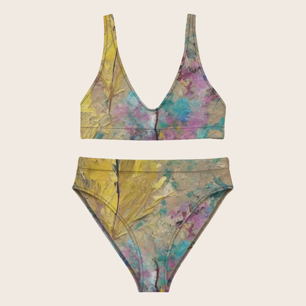 High-Waisted Bikini on model
