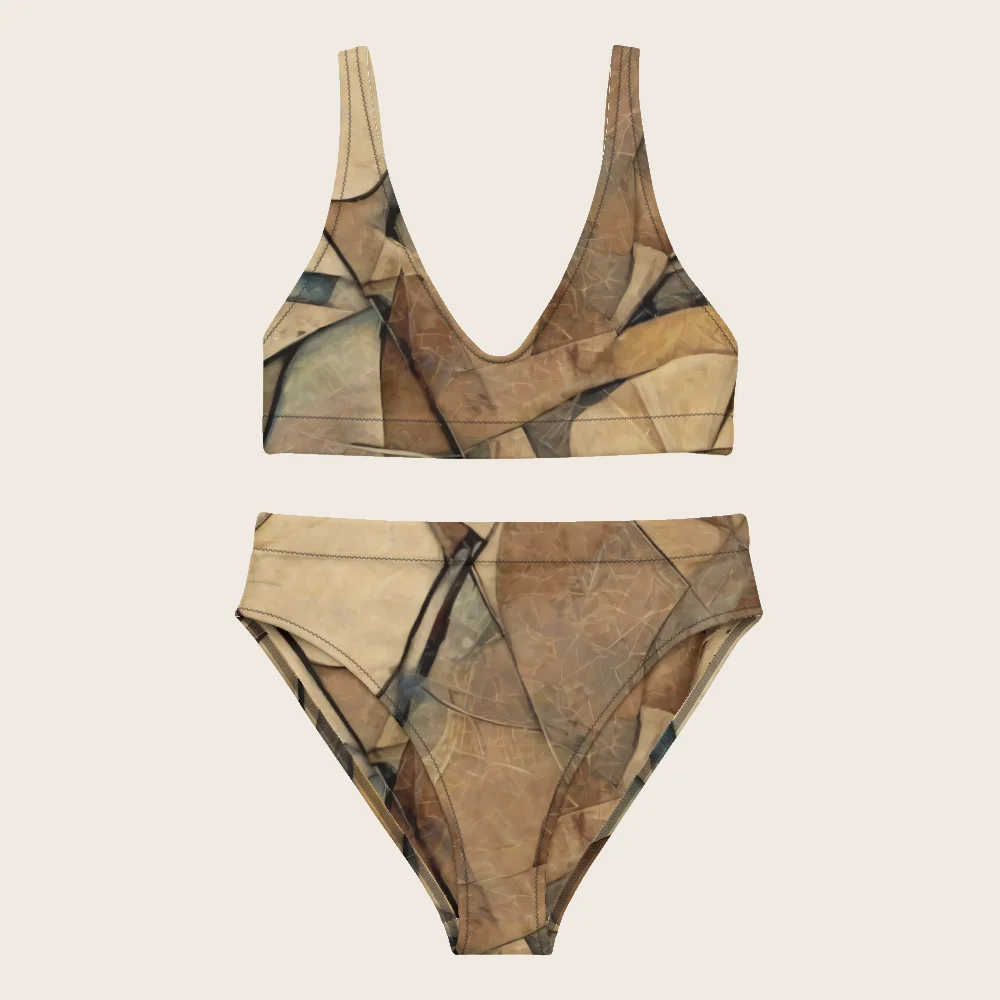 High-Waisted Bikini on model
