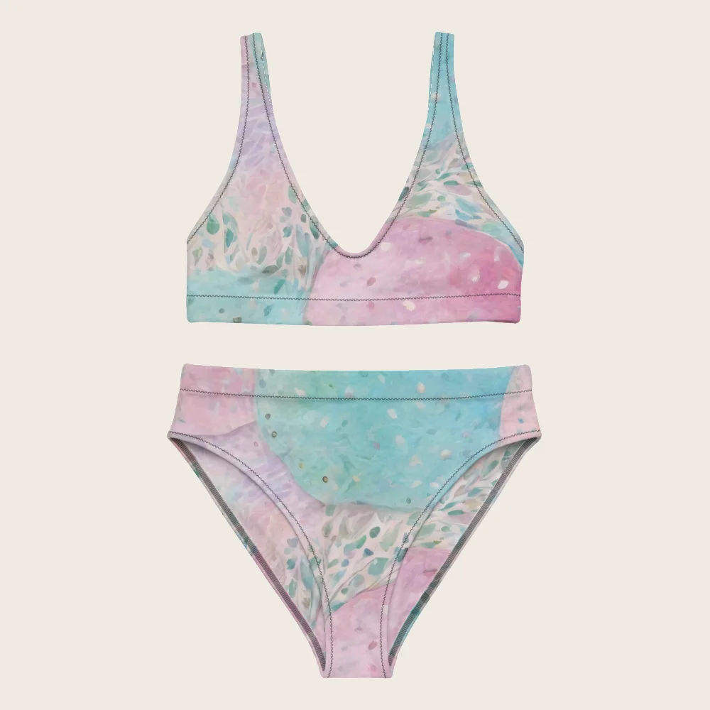 High-Waisted Bikini on model
