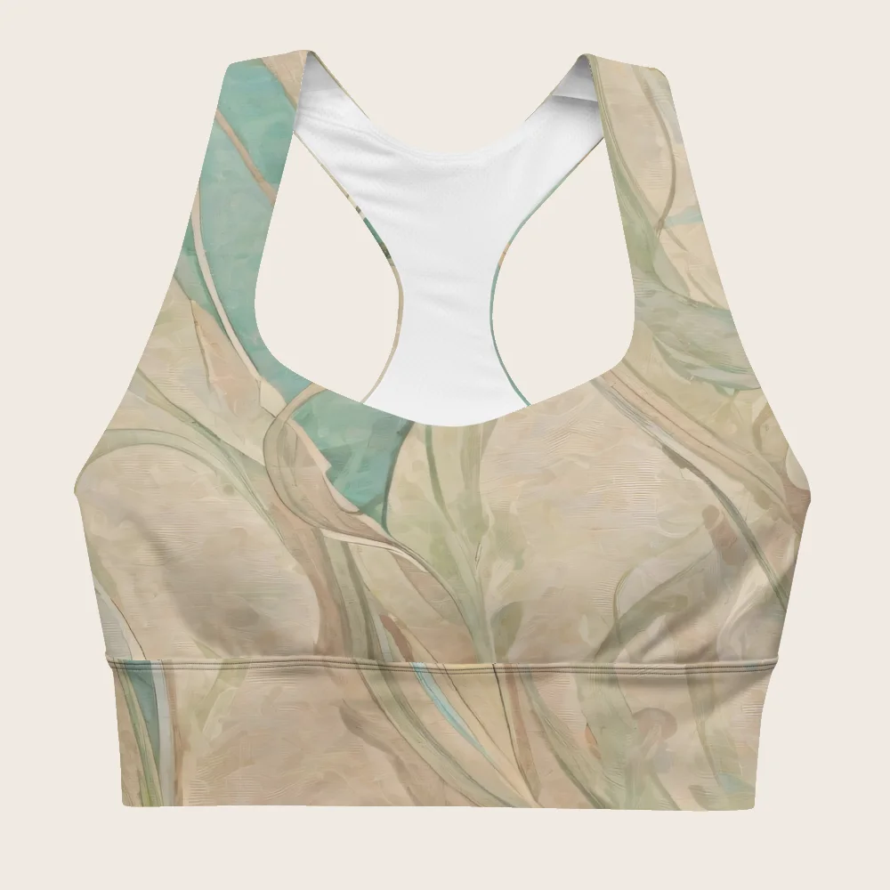 Longline Sports Bra on model