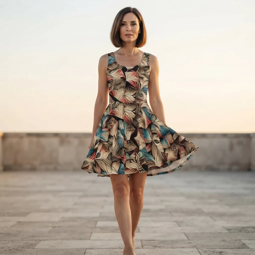Skater Dress on model