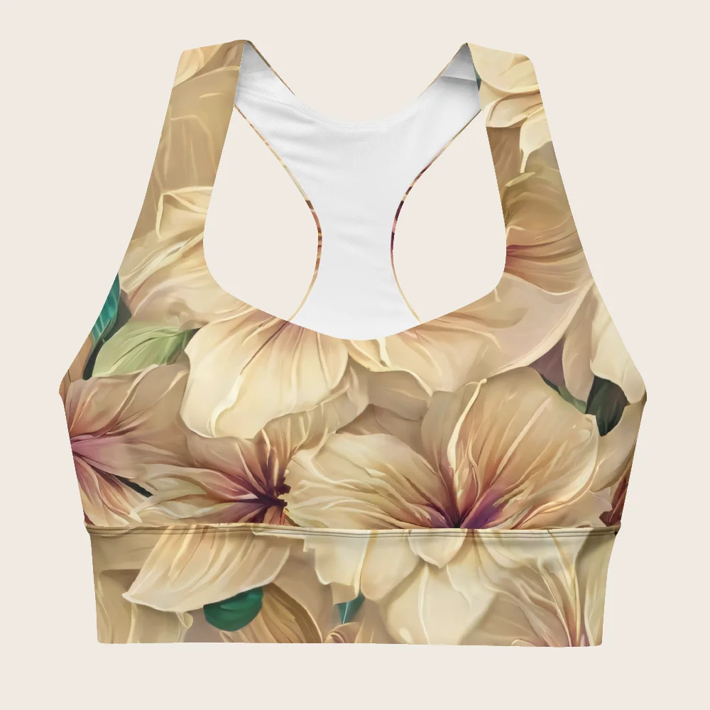 Longline Sports Bra on model