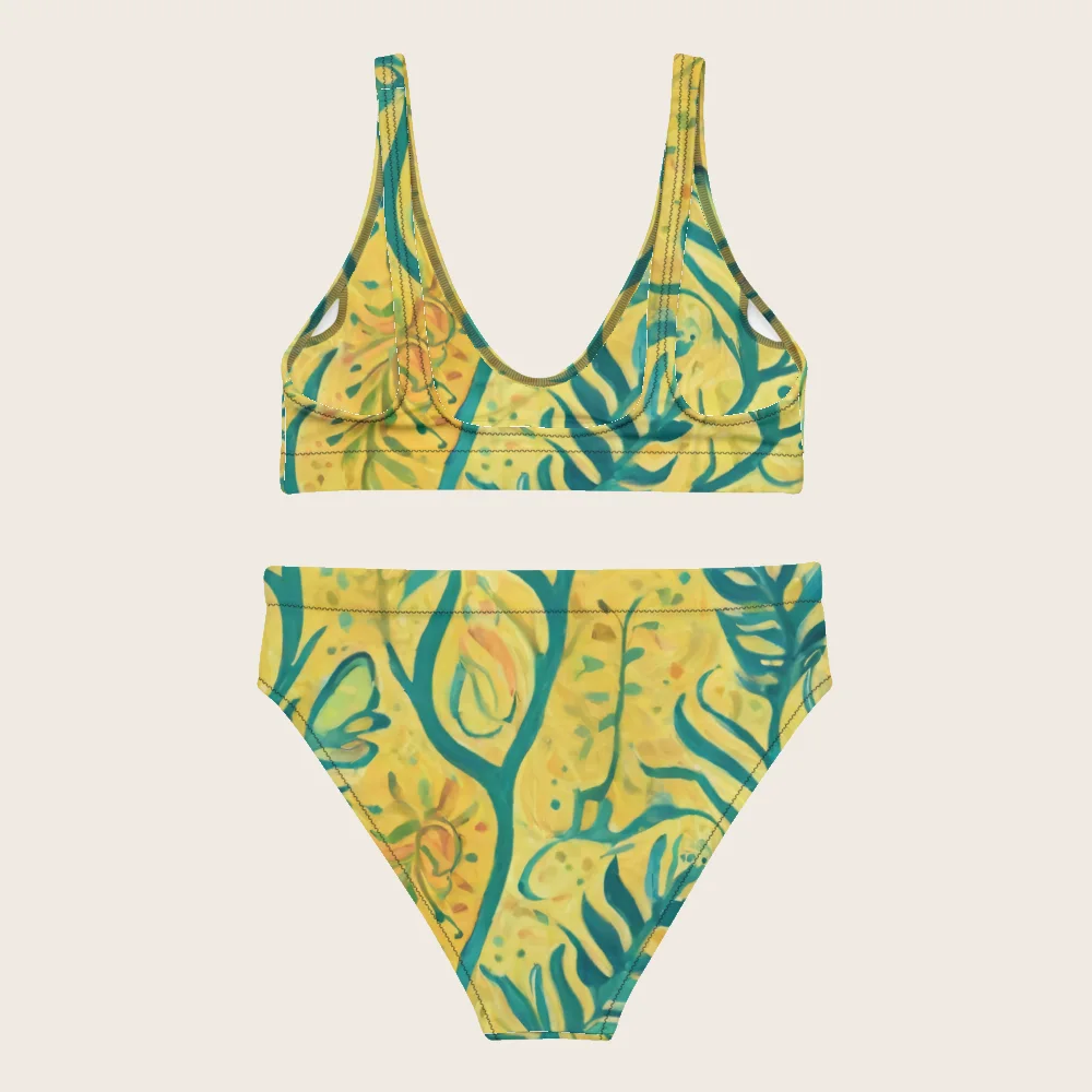 High-Waisted Bikini on model