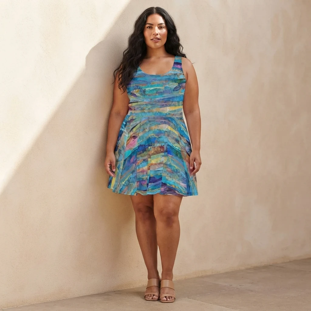 Skater Dress on model