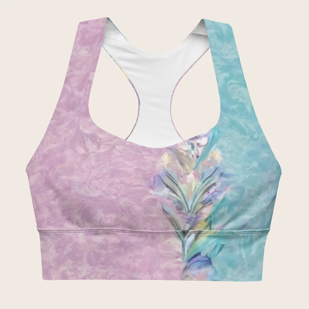Longline Sports Bra on model