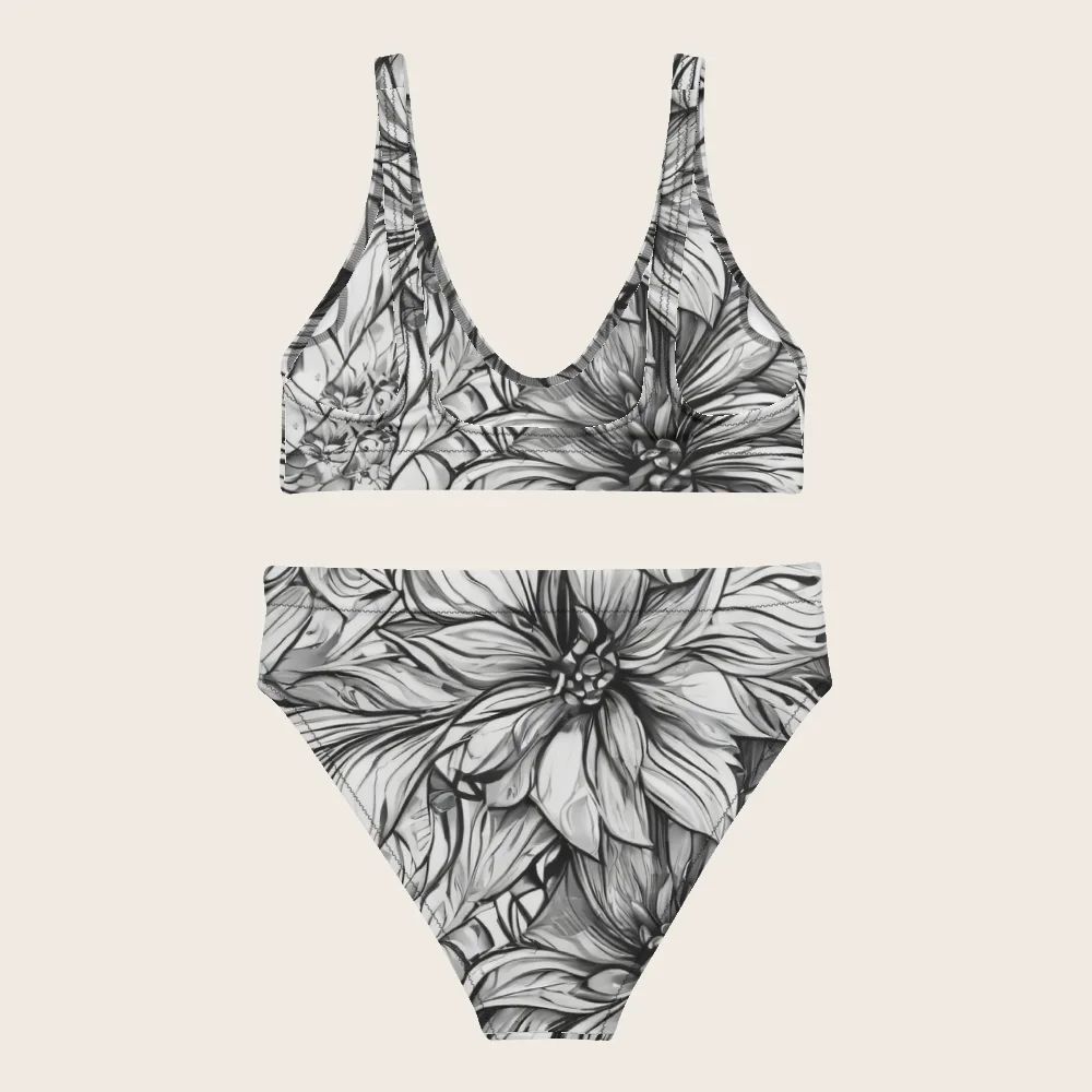 High-Waisted Bikini on model