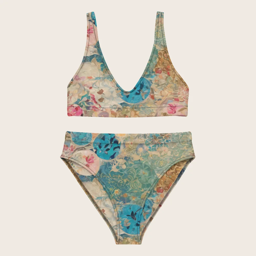 High-Waisted Bikini on model