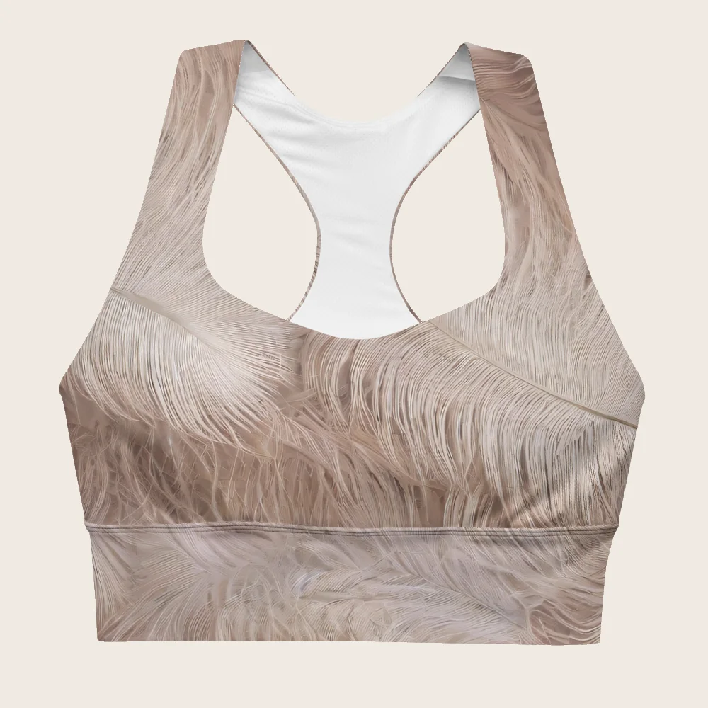 Longline Sports Bra on model