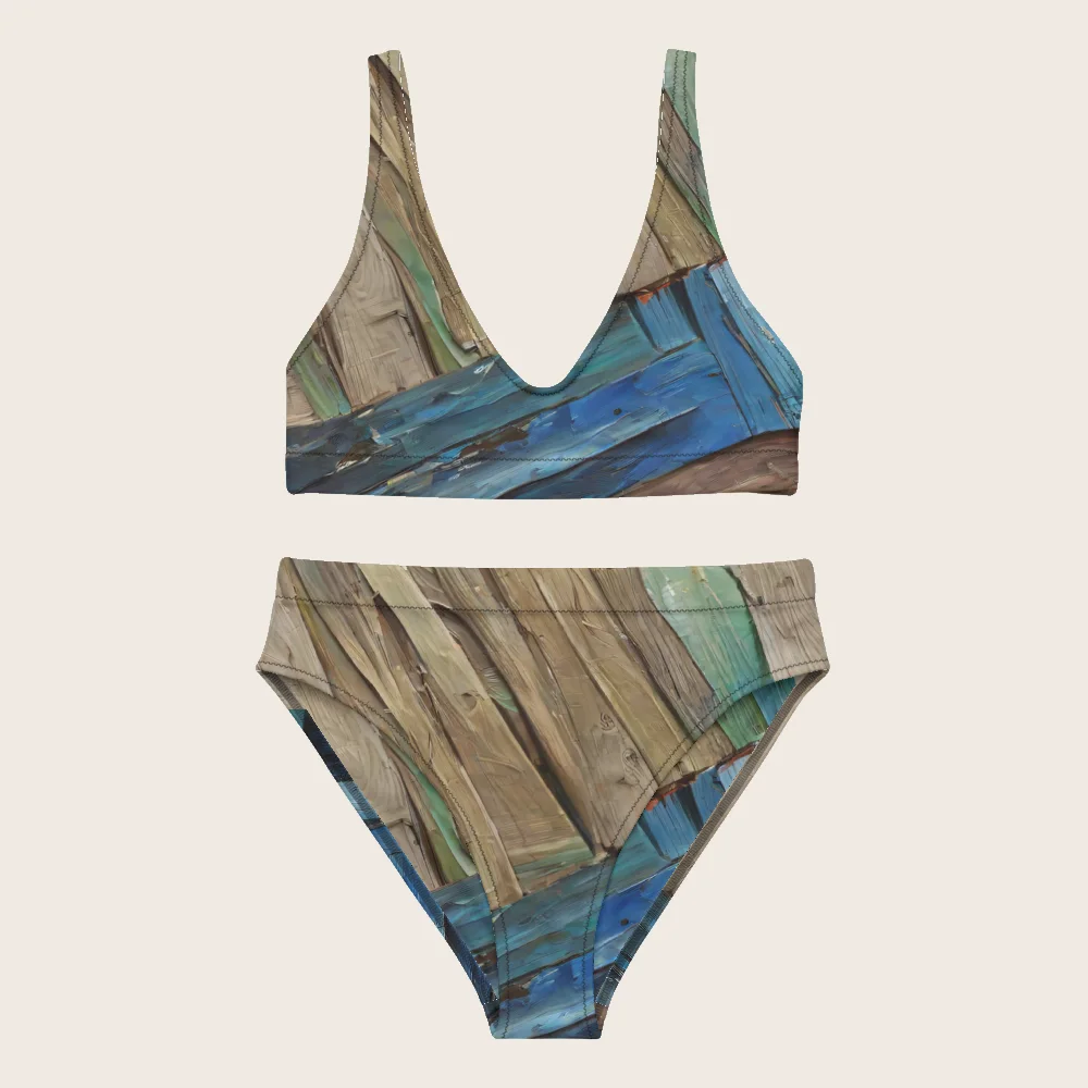 High-Waisted Bikini on model