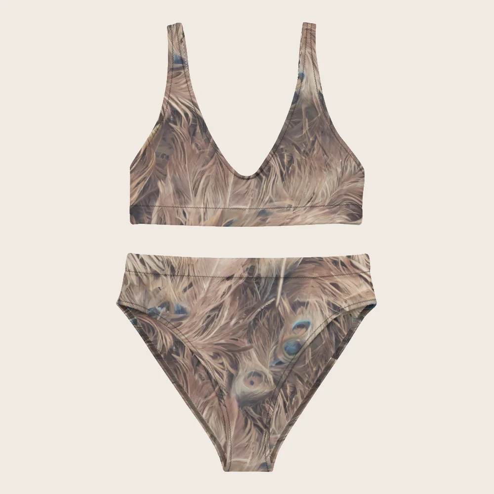 High-Waisted Bikini on model