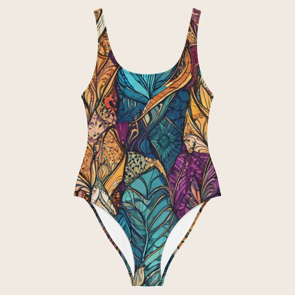 One-Piece Swimsuit on model