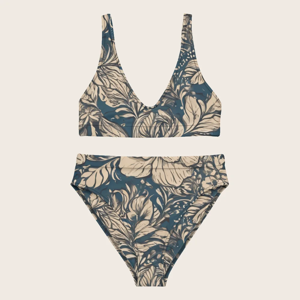 High-Waisted Bikini on model