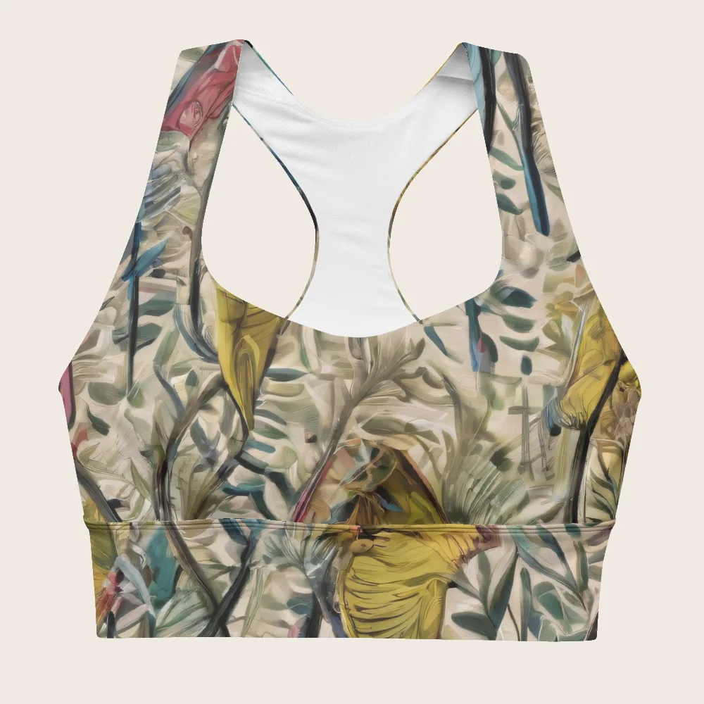 Longline Sports Bra on model
