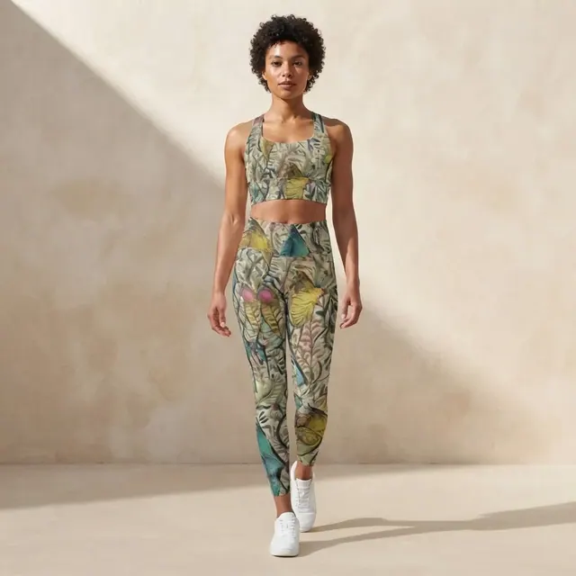 Longline Sports Bra, one-of-one design 75AF199C