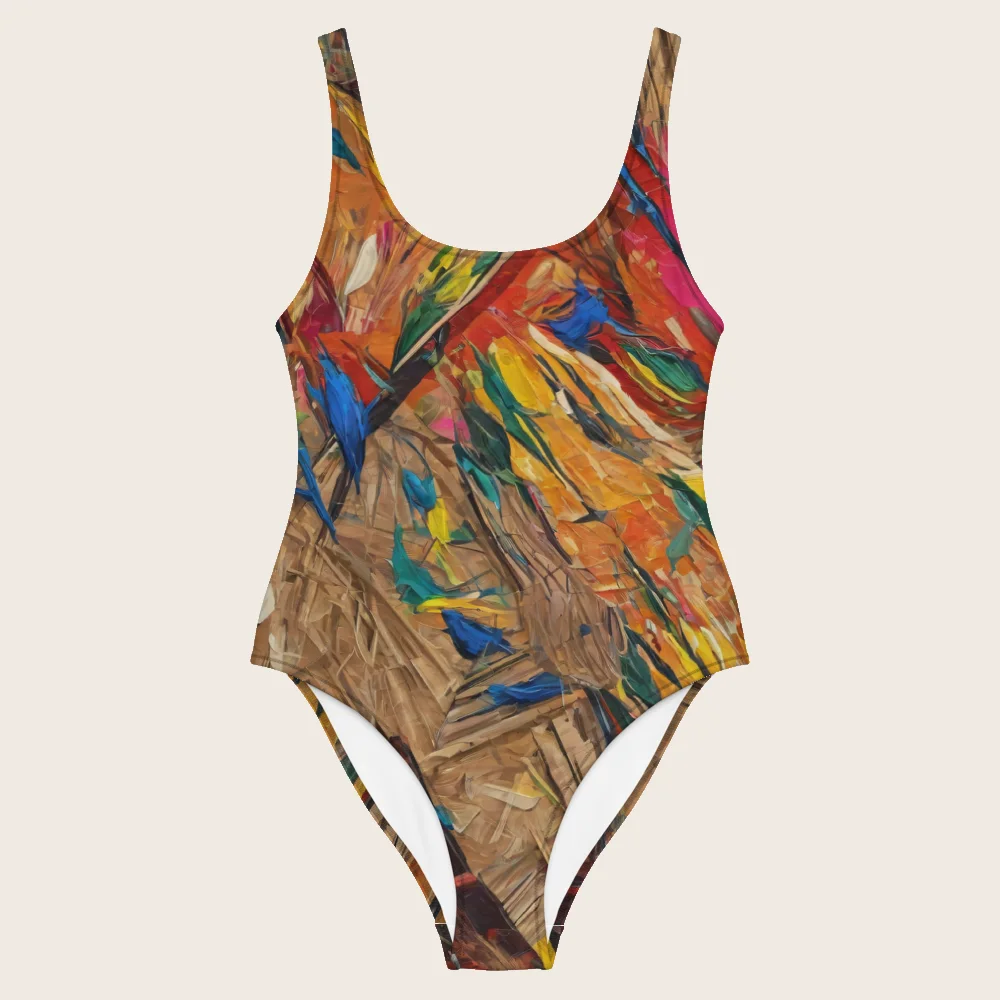 One-Piece Swimsuit on model