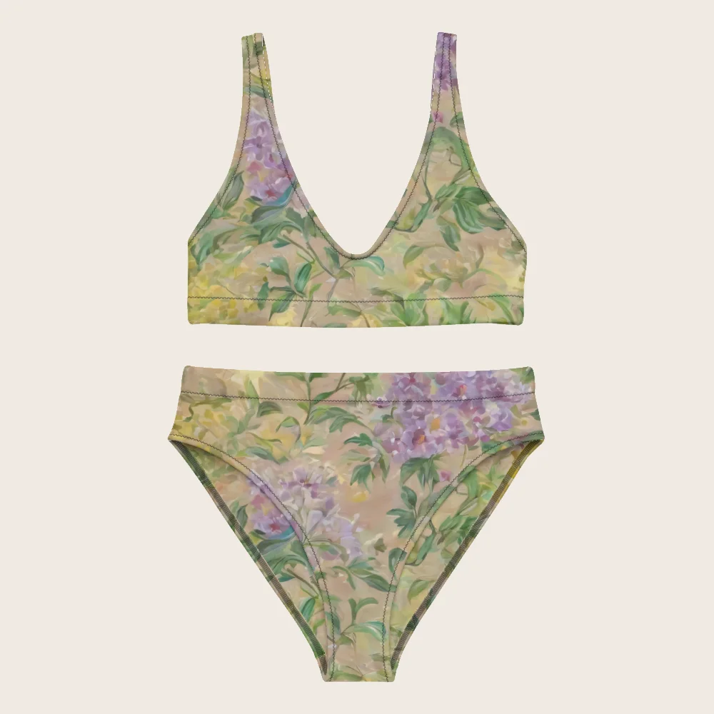 High-Waisted Bikini on model