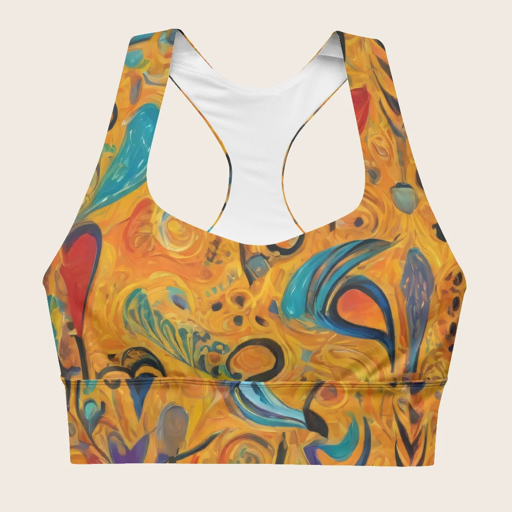 Longline Sports Bra on model