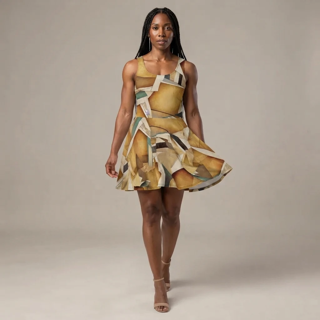 Skater Dress on model