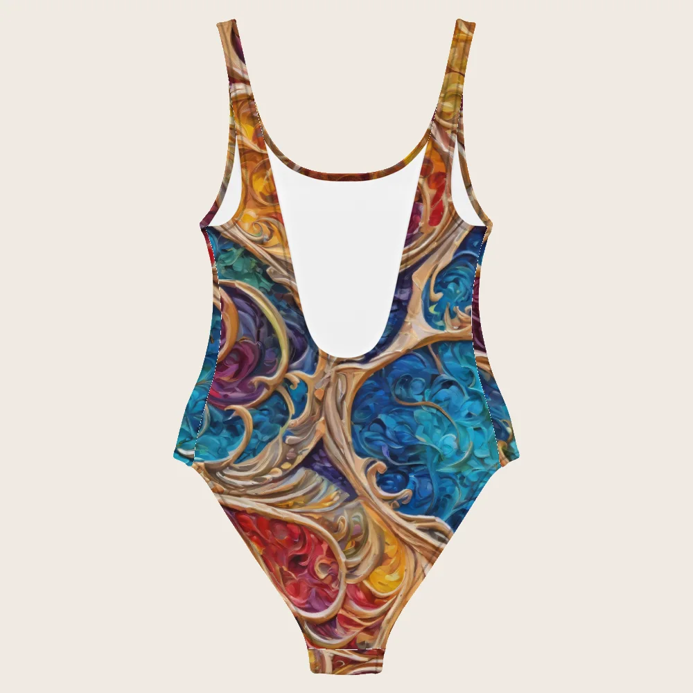 One-Piece Swimsuit on model