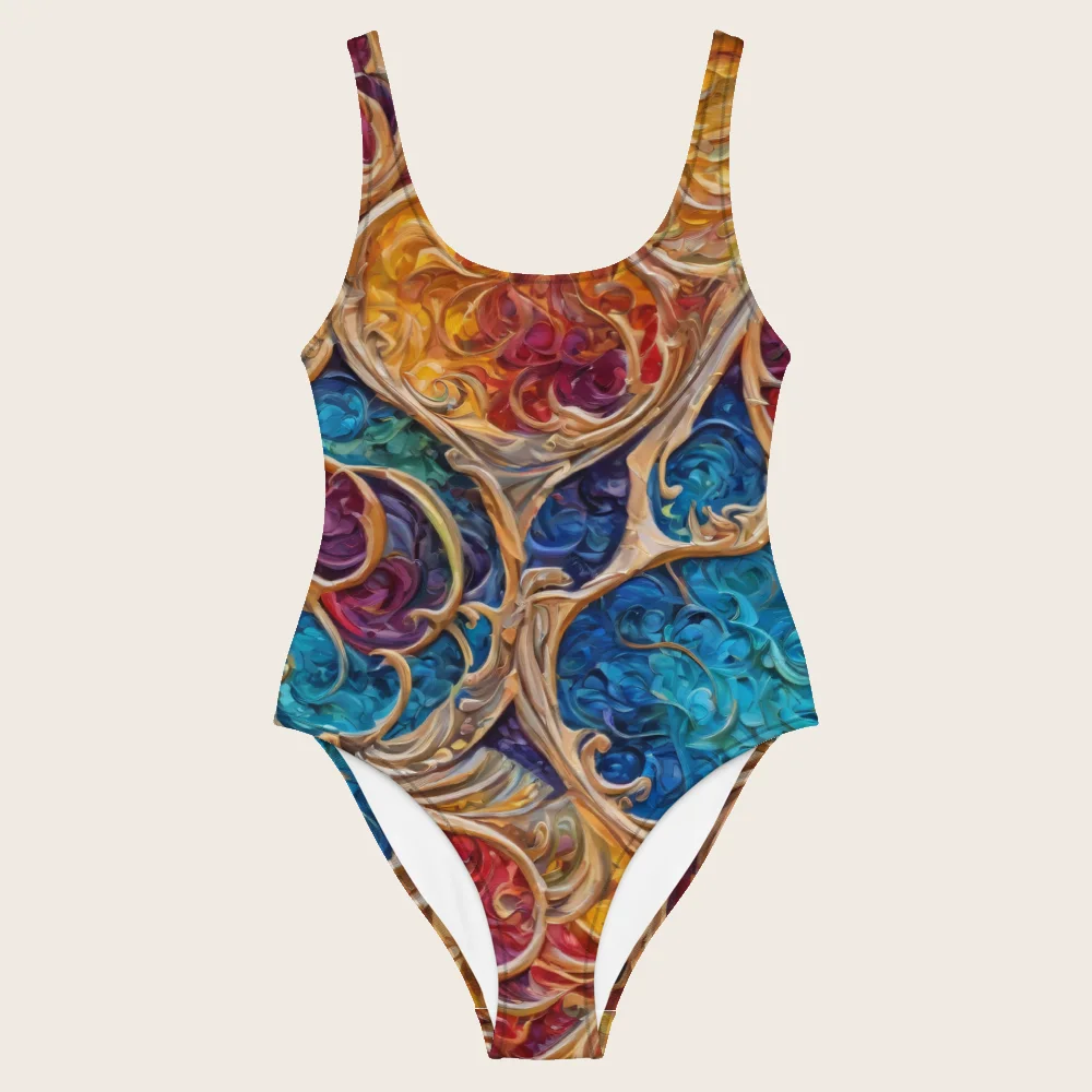 One-Piece Swimsuit on model