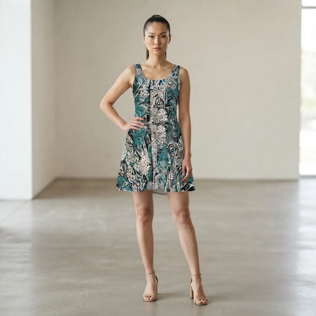 Skater Dress on model