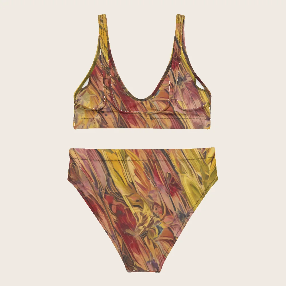 High-Waisted Bikini on model