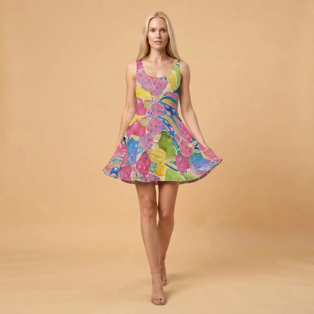 Skater Dress on model