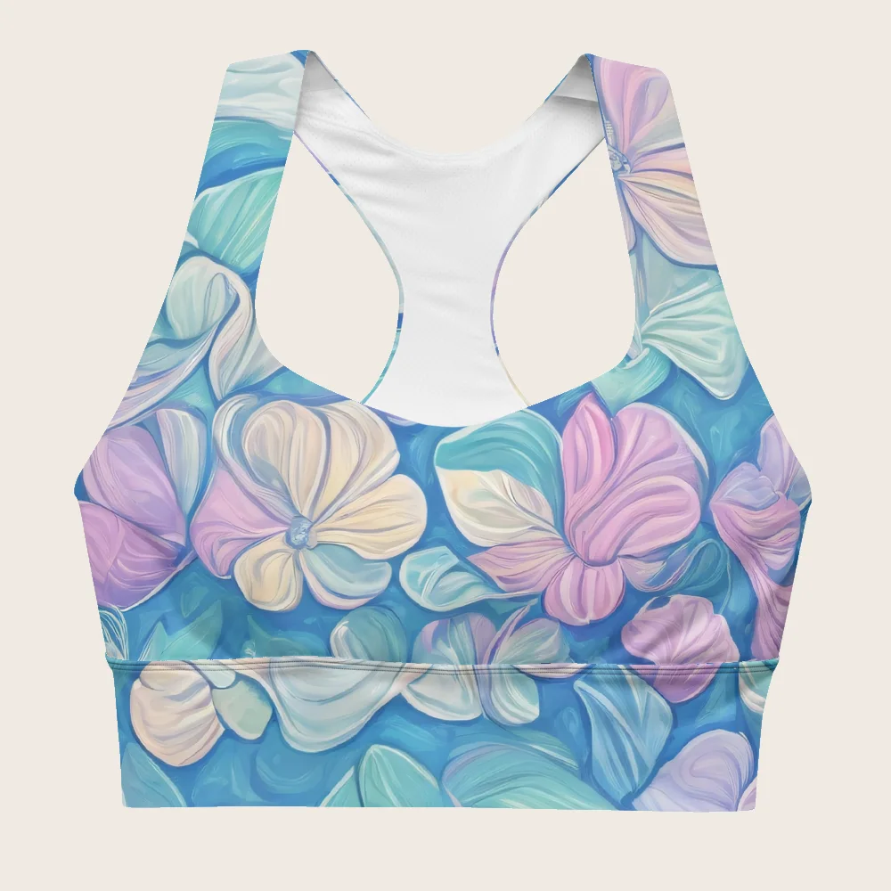Longline Sports Bra on model