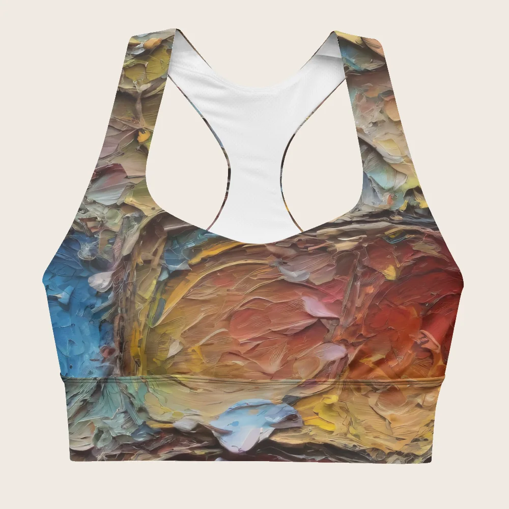Longline Sports Bra on model