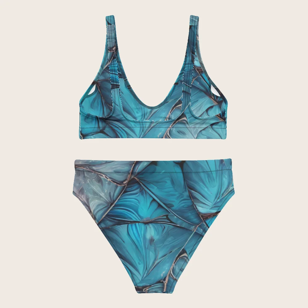 High-Waisted Bikini on model
