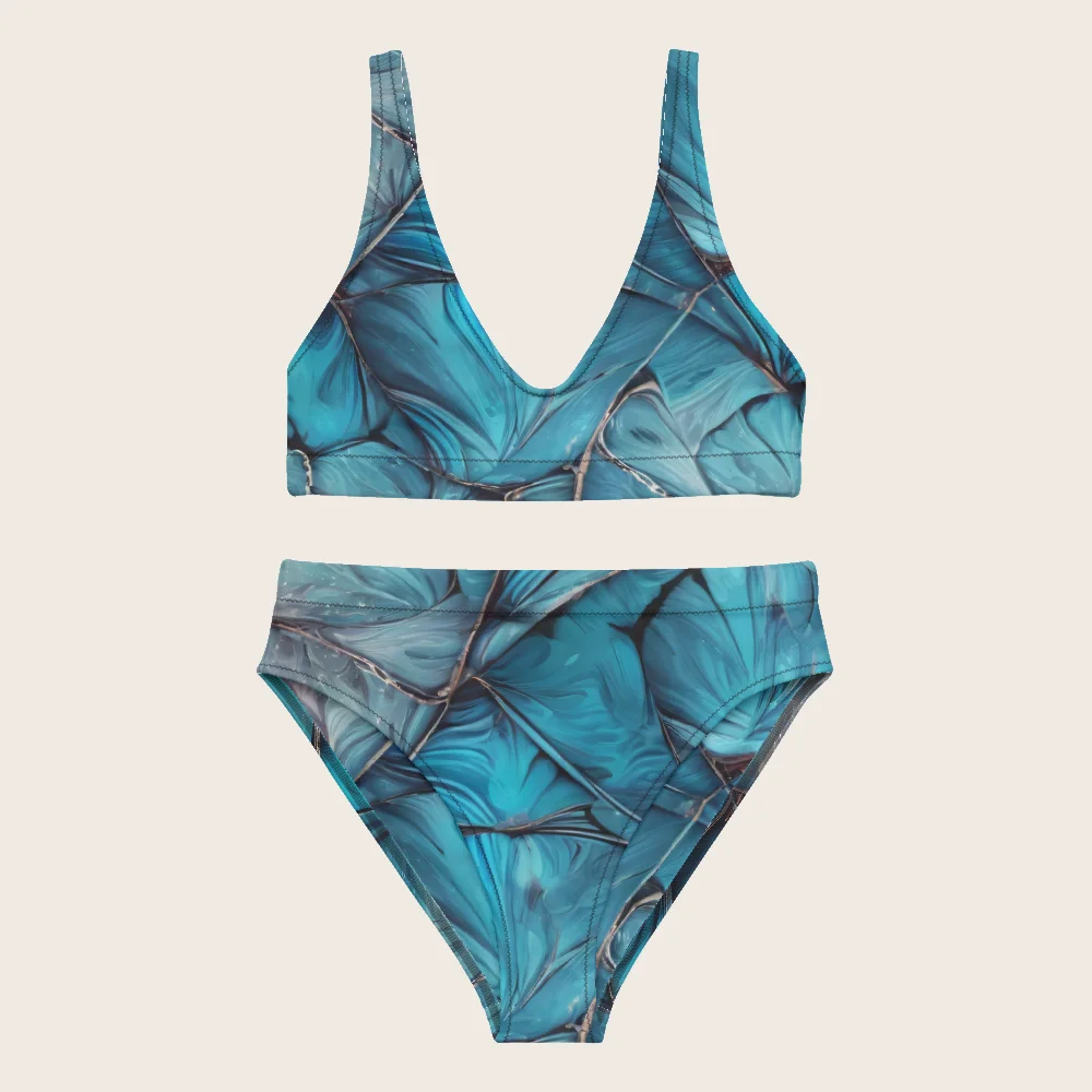 High-Waisted Bikini on model