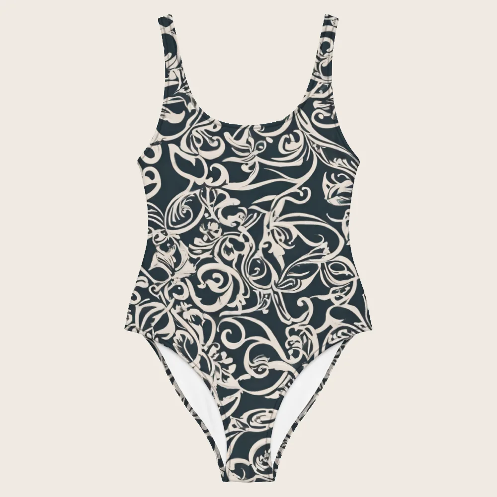 One-Piece Swimsuit on model