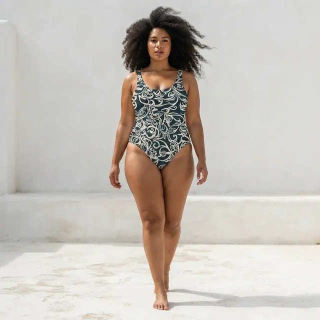 One-Piece Swimsuit, one-of-one design D680B8E6
